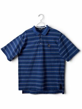 Polo Golf Ralph Lauren Blue Striped Polo Shirt  XL
